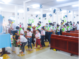 Ban Giáo Lý La San Mai Thôn tổng kết chương trình "Hoa thiêng dâng Mẹ"