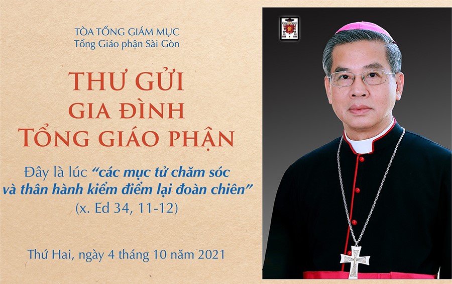 Thư mục vụ gửi gia đình Tổng Giáo Phận Sài Gòn 04/10/2021